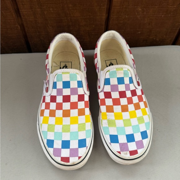 Vans Shoes - Rainbow Checkered Vans
